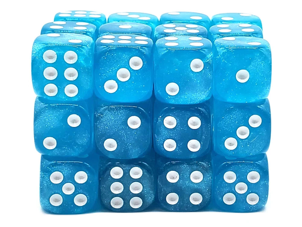 Old School 36ct 12mm D6 Dice Set: Vorpal - Artic Shimmer