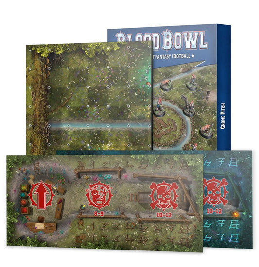 GNOME BLOOD BOWL TEAM – DOUBLE-SIDED PITCH AND DUGOUTS SET