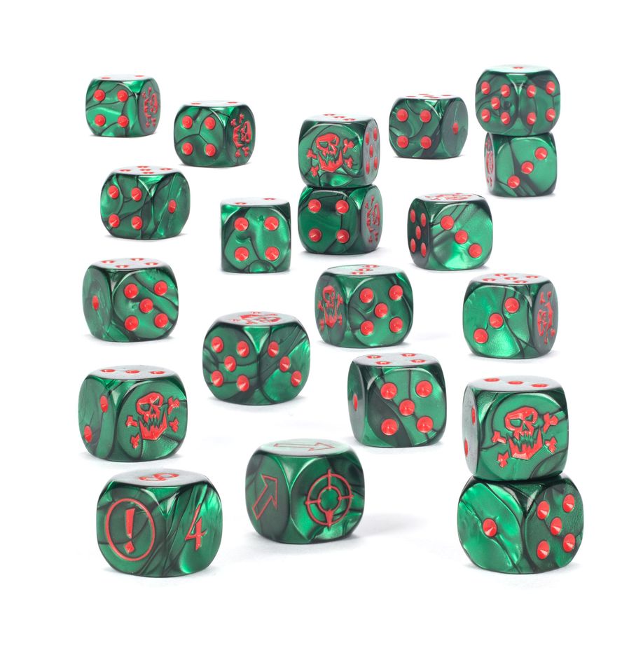 THE OLD WORLD: ORC & GOBLIN TRIBES DICE SET