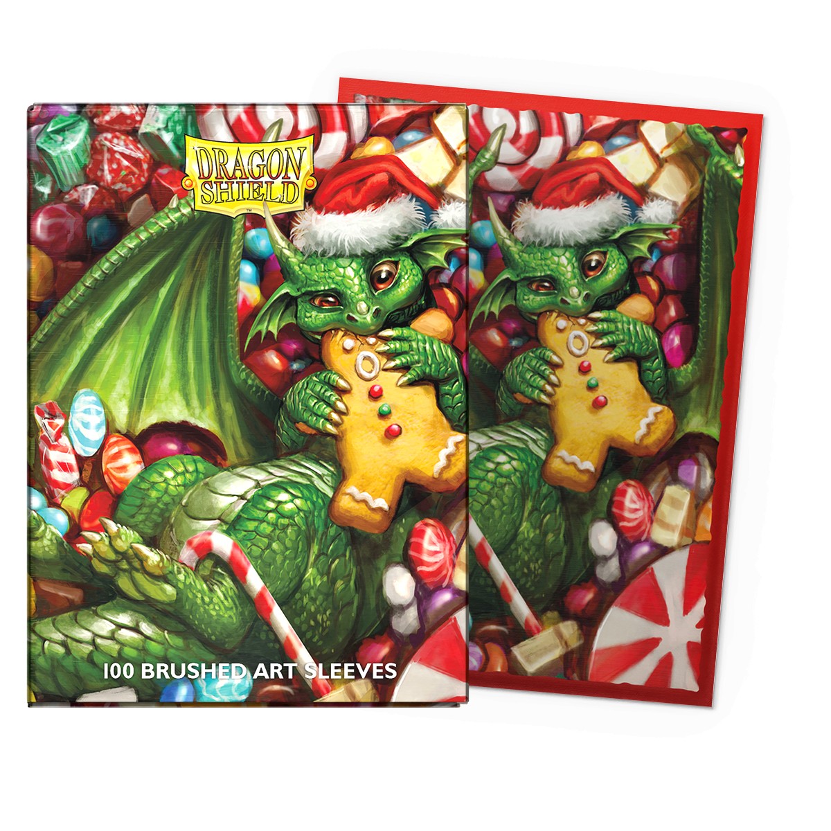DRAGON SHIELDS: (100) BRUSHED ART - CHRISTMAS 2024