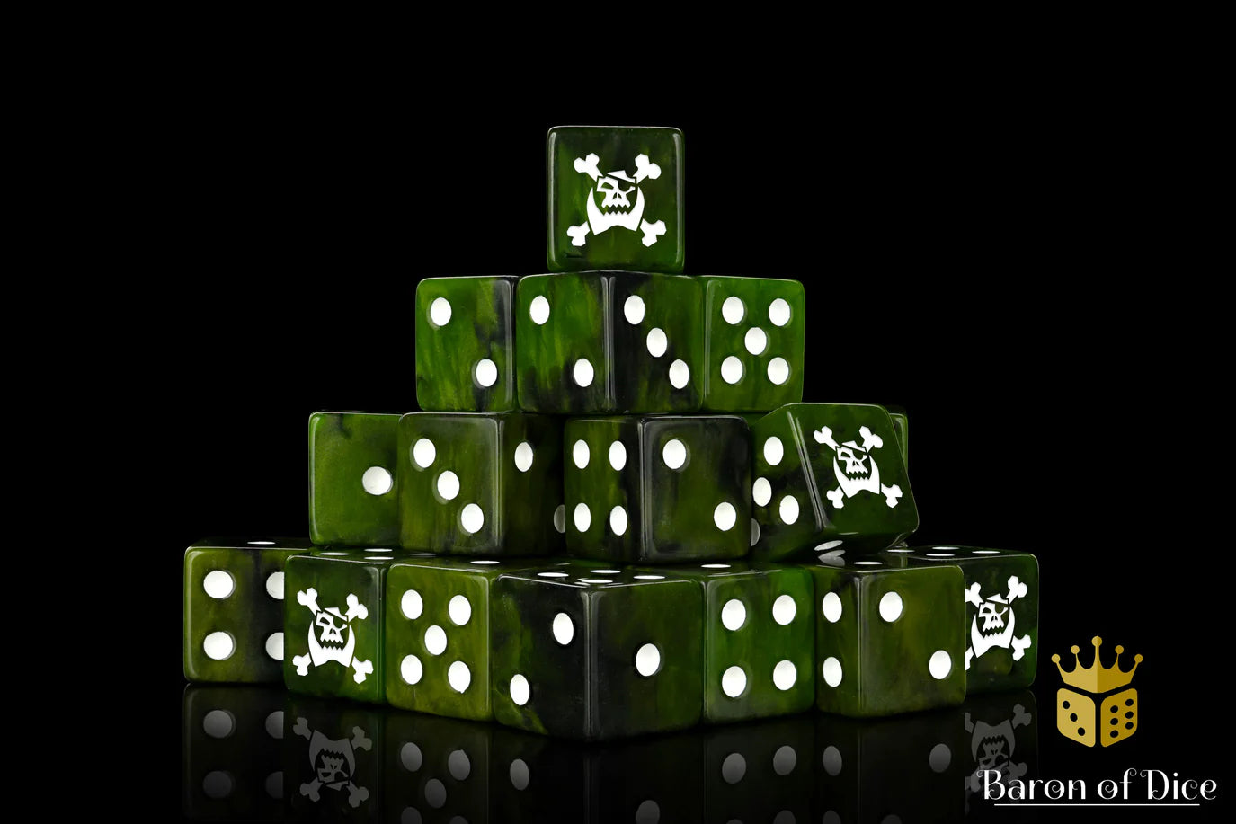 Jolly Orc Dice w/Round Corner x25
