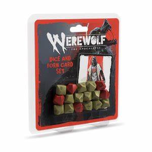 Werewolf The Apocalypse RPG: Dice and Form Card Set *