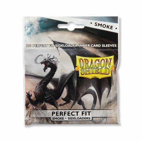 DRAGON SHIELDS - PERFECT FIT SIDE LOAD 100CT PACK: SMOKE