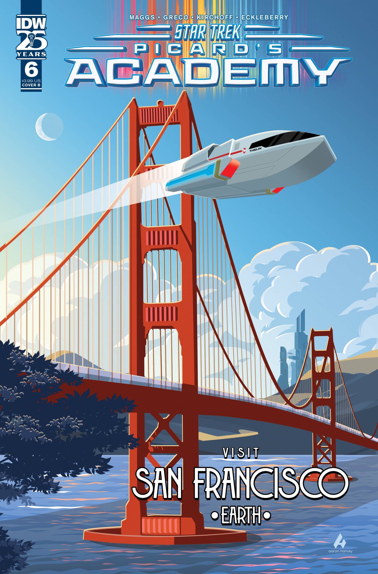 STAR TREK PICARDS ACADEMY #6 CVR B HARVEY