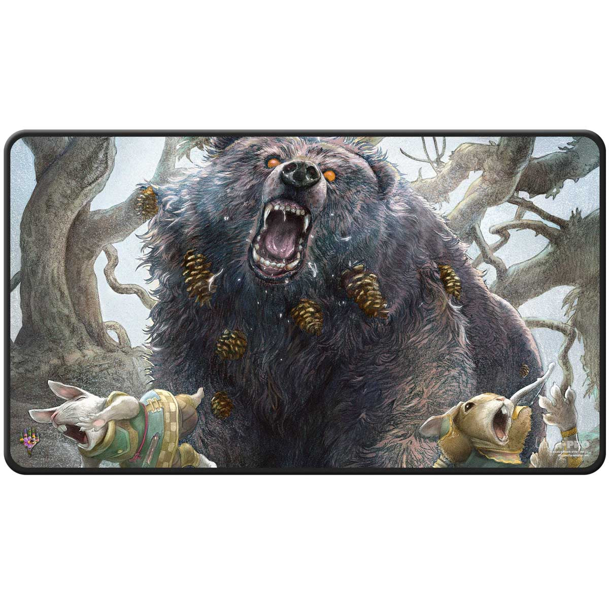 Bloomburrow Black Stitched Standard Gaming Playmat for Magic: The Gathering - Lumra, Bellow of the Woods
