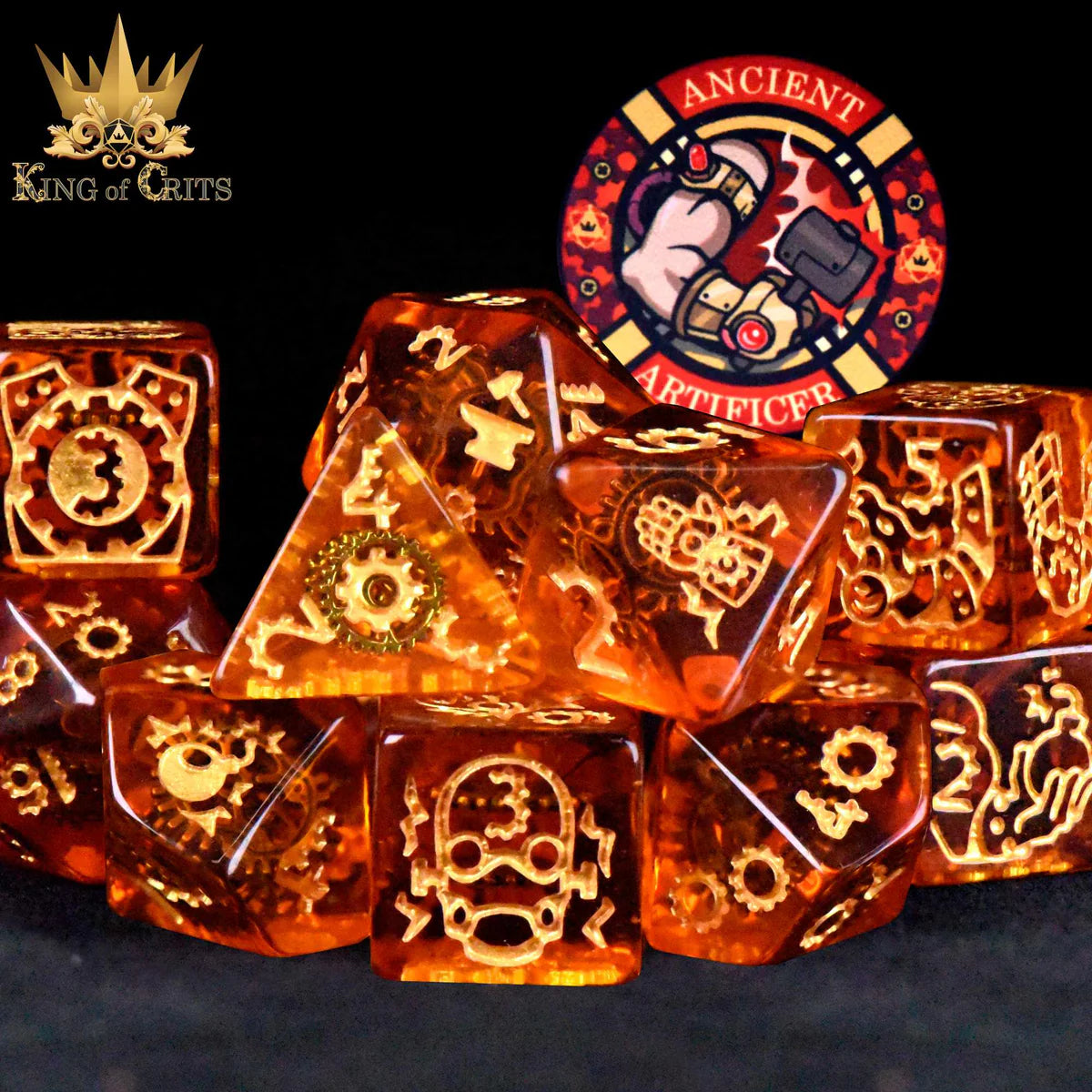 Ancient Artificer - 11 Dice Set *