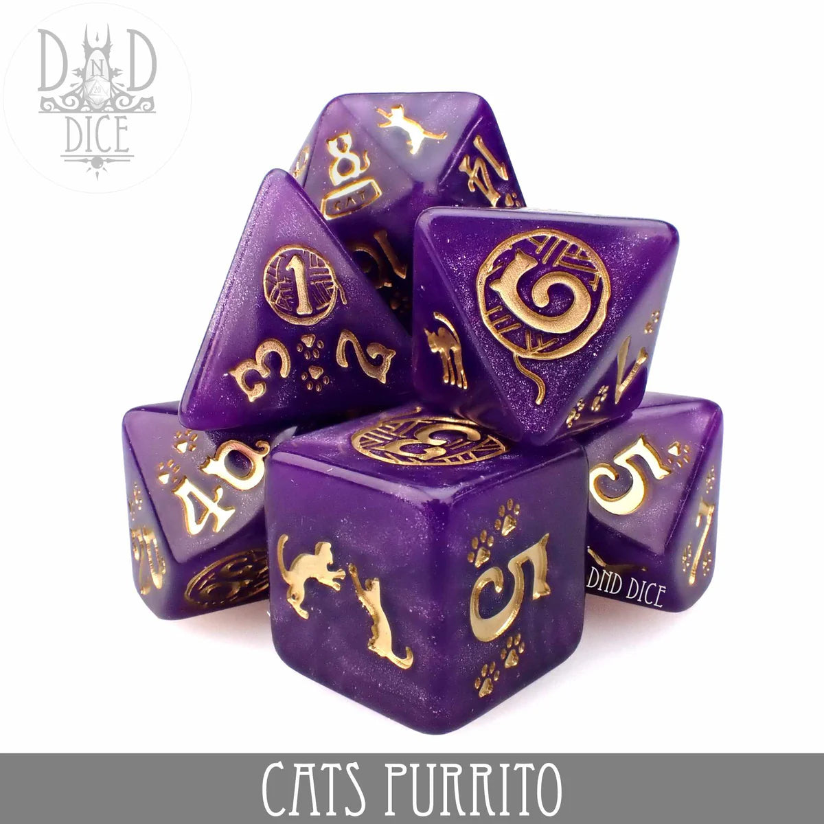Cats Dice Set - Purrito