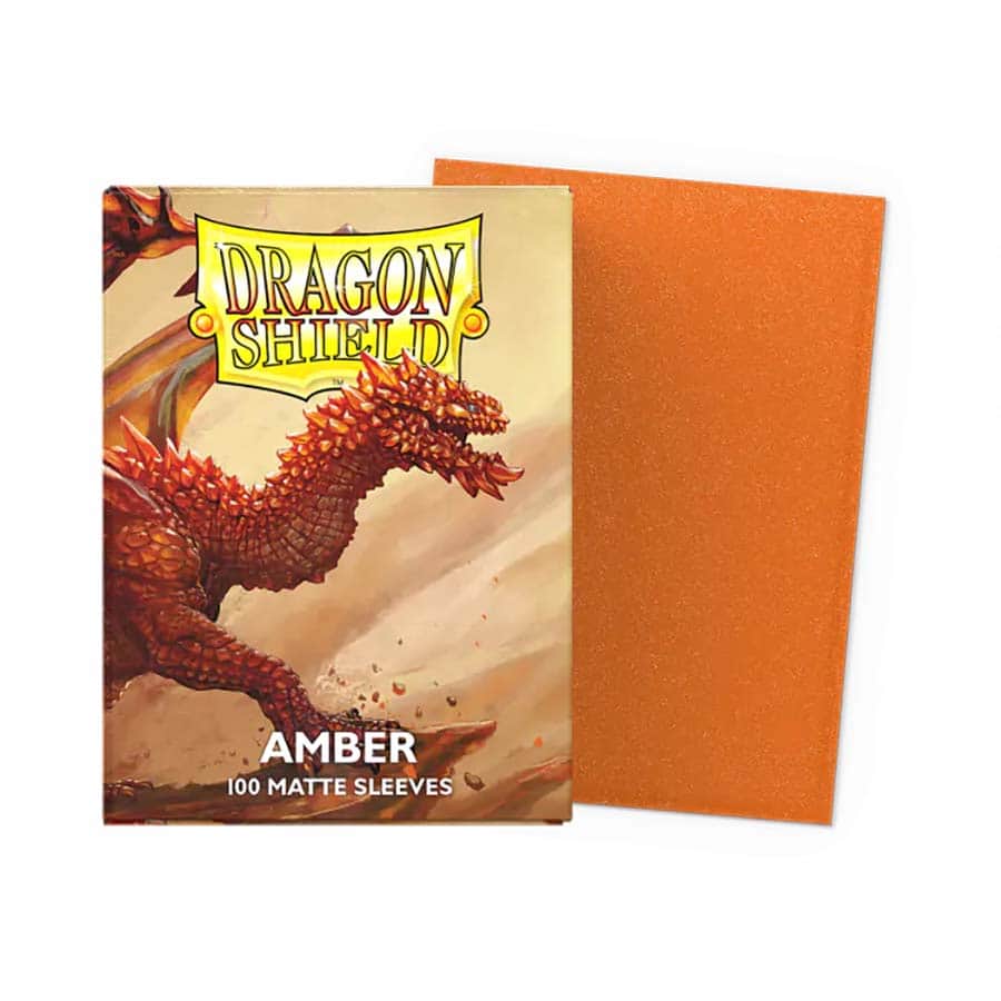 DRAGON SHIELD STANDARD SLEEVES: MATTE: AMBER (100CT)