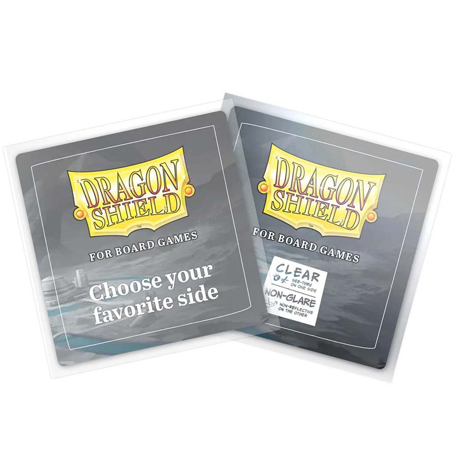 DRAGON SHIELD: BOARD GAME SLEEVES: CLEAR NONGLARE: SQUARE