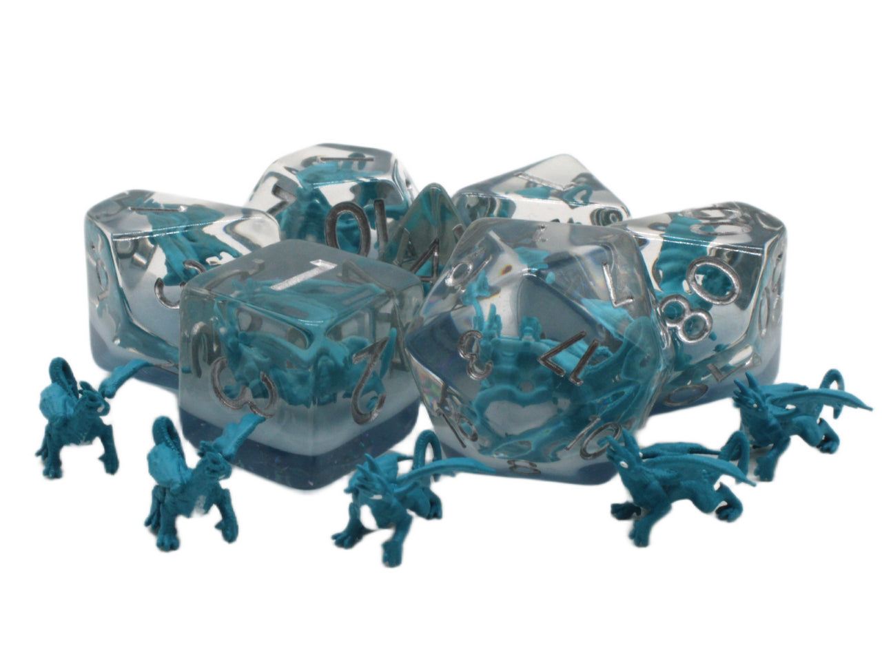Old School Dice: Infused - Dragon Blue ****