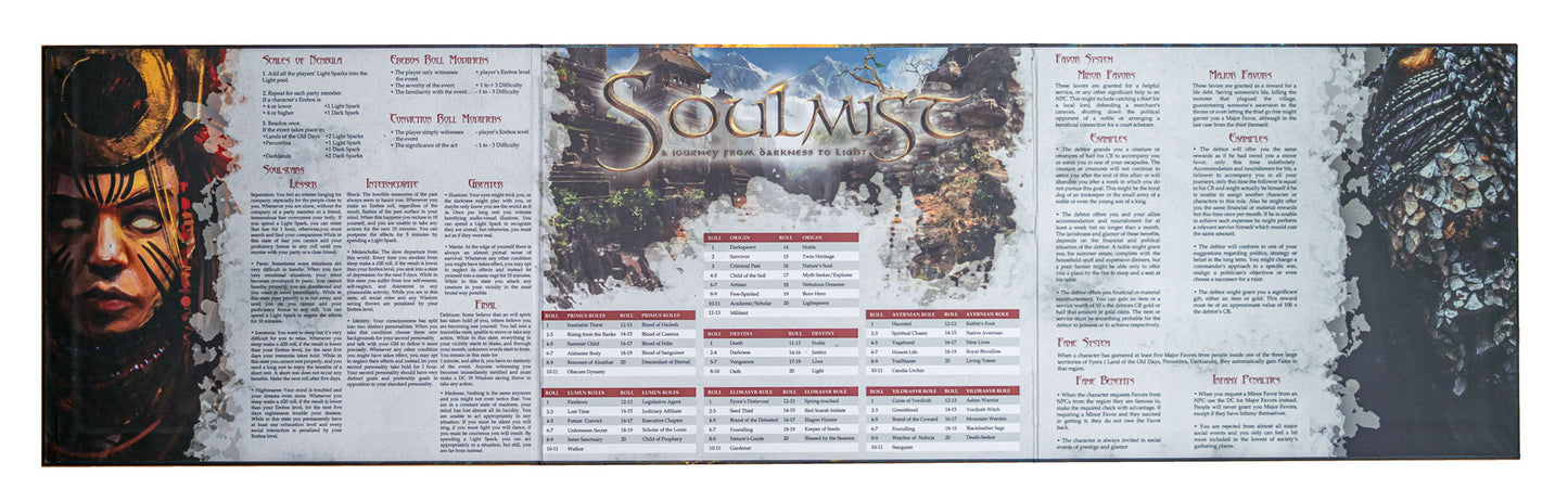 SOULMIST RPG: GM SCREEN