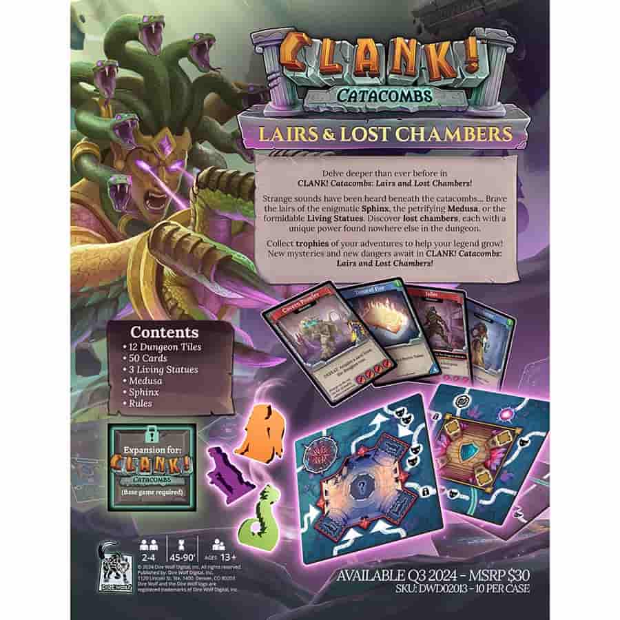CLANK! CATACOMBS: LAIRS AND LOST CHAMBERS EXPANSION