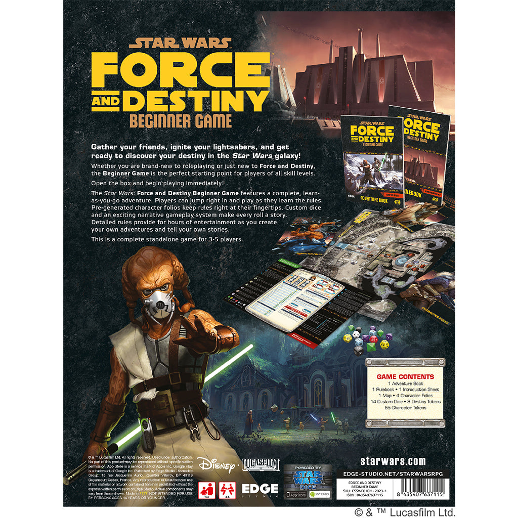 STAR WARS - FORCE AND DESTINY: BEGINNER GAME