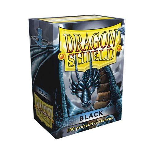 DRAGON SHIELD SLEEVES: CLASSIC BLACK (BOX OF 100)