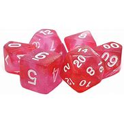 Old School Dice: Galaxy - Pink Shimmer ****