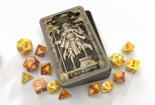 14CT CHARACTER CLASS DICE SET: THE CLERIC