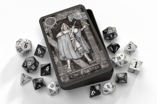 15CT CHARACTER CLASS DICE SET: THE FIGHTERThe Fighter Dice Set