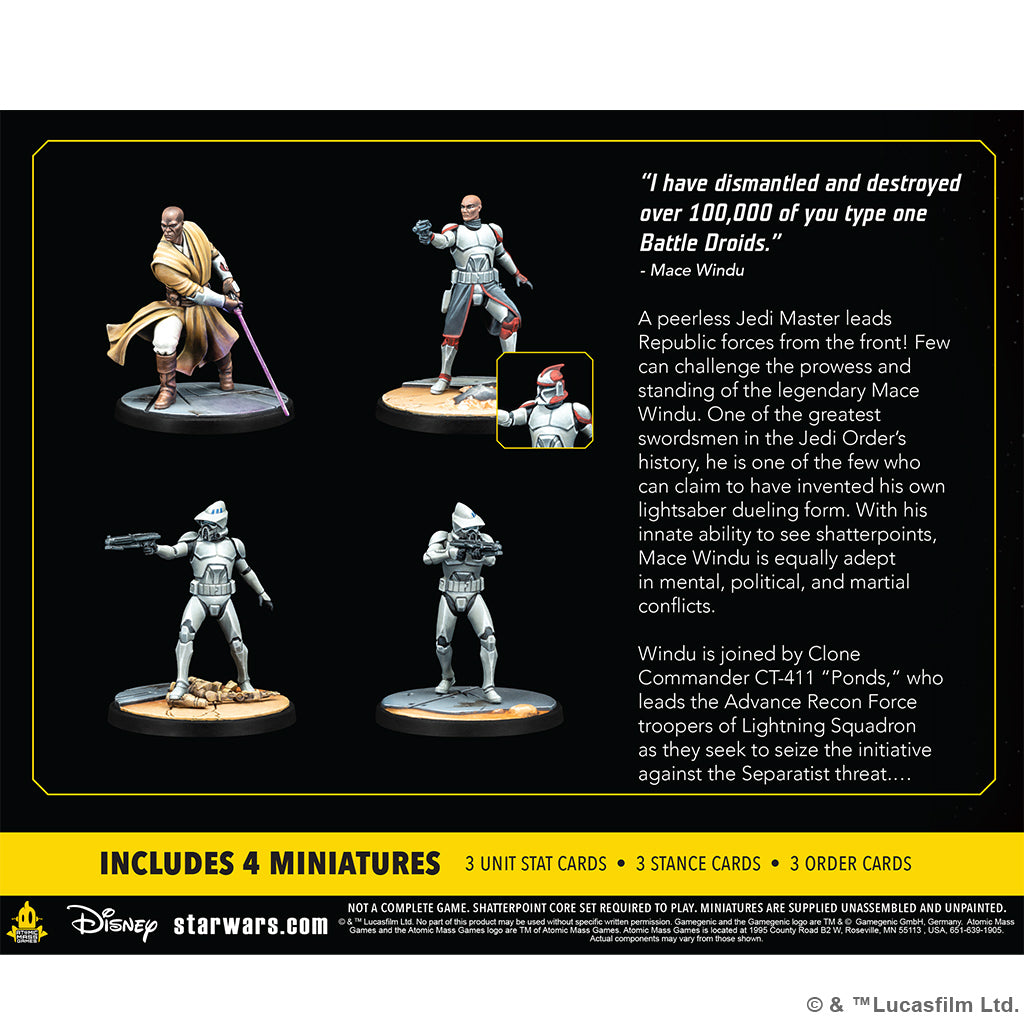 STAR WARS: SHATTERPOINT - THIS PARTY'S OVER: MACE WINDU SQUAD PACK