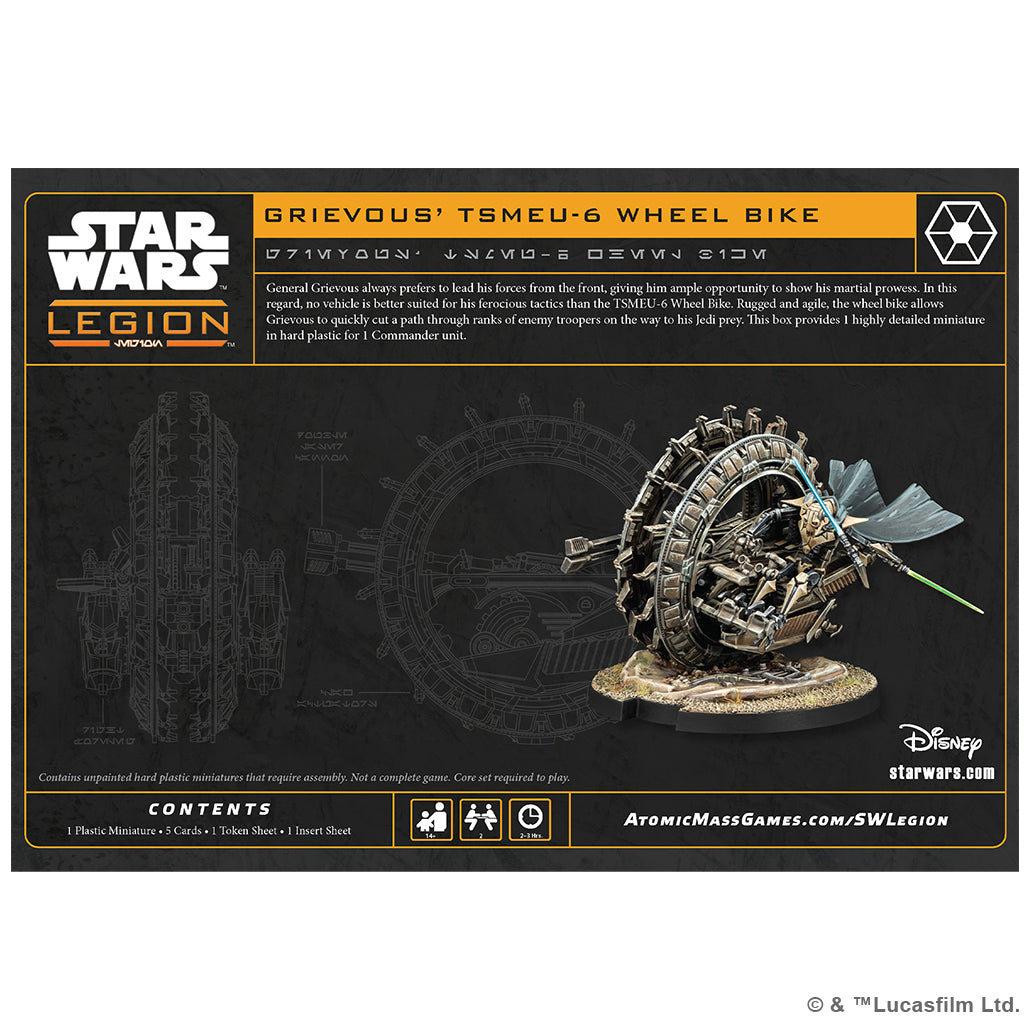 Star Wars: Legion - General Grievous' TSMEU-6 Wheel Bike ****