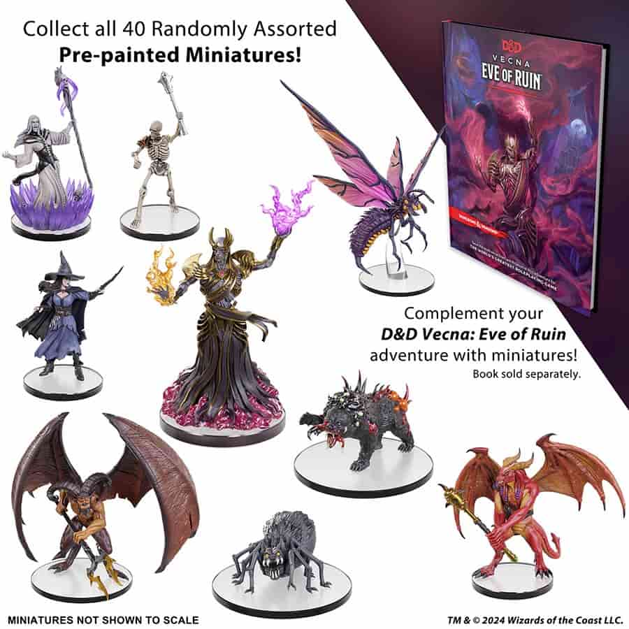 DUNGEONS AND DRAGONS: ICONS OF THE REALMS MINIATURES (SET 31): VECNA: EVE OF RUIN BOOSTER BRICK PACK