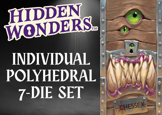 HIDDEN WONDERS ASSORTED 7 DIE POLYHEDRAL SETS (MYSTERY)