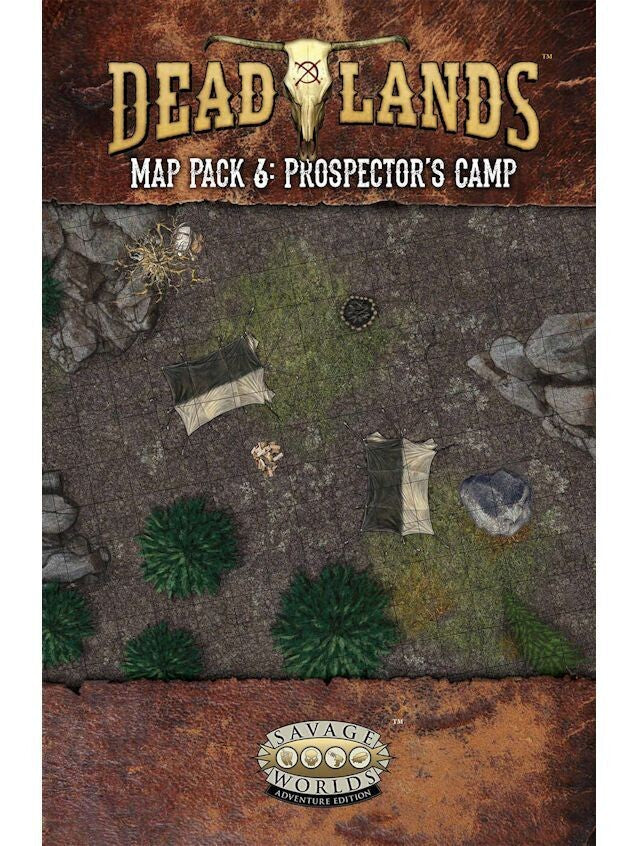 SAVAGE WORLDS RPG: DEADLANDS - THE WEIRD WEST MAP PACK 6: PROSPECTOR'S CAMP *