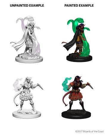 Dungeons & Dragons: Nolzur's Marvelous Unpainted Miniatures - W04 Tiefling Female Sorcerer