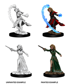 Pathfinder Deep Cuts Unpainted Miniatures: W06 Female Human Wizard