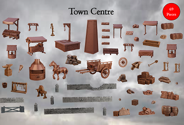 Terrain Crate: Town Centre (Mantic Essentials)