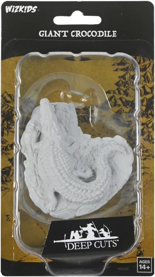 WIZKIDS DEEP CUTS UNPAINTED MINIATURES: W21 GIANT CROCODILE