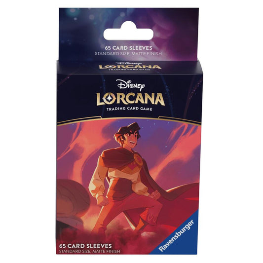 Disney Lorcana Card Sleeves - Aladdin - Heroic Outlaw (65-Pack) - Ravensburger Card Sleeves