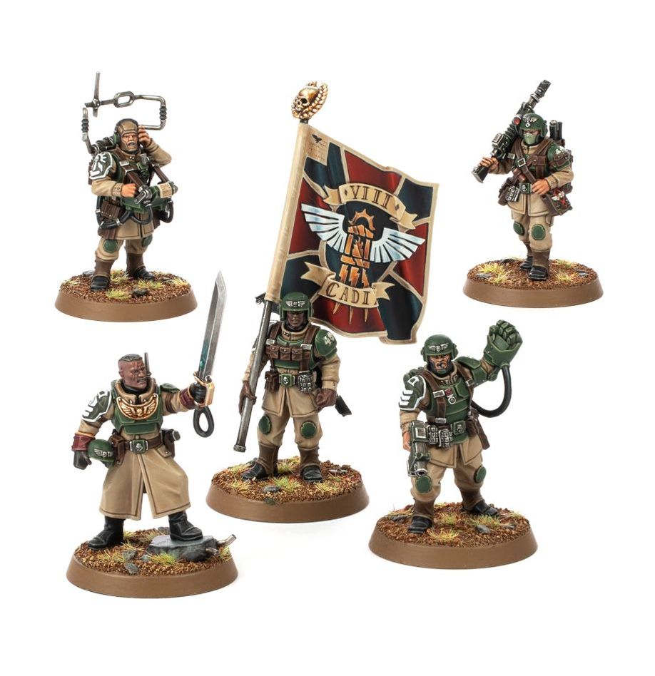 Warhammer Cadian Command Squad ****
