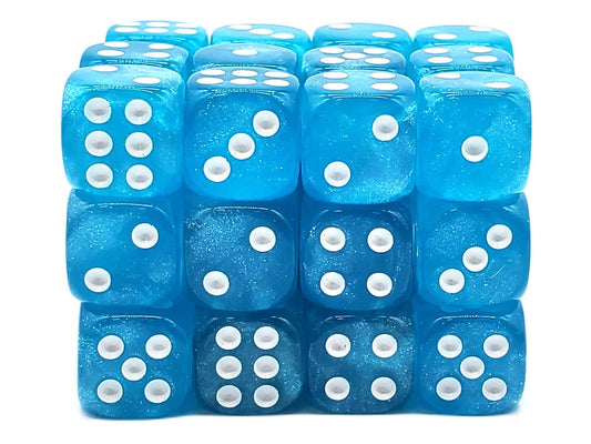 Old School 36ct 12mm D6 Dice Set: Vorpal - Artic Shimmer