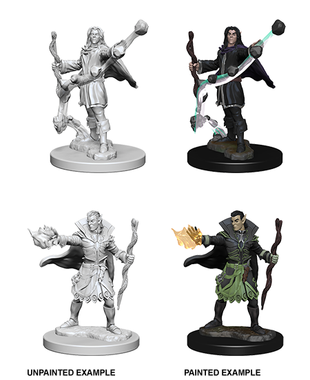 Pathfinder Deep Cuts Unpainted Miniatures: W01 Elf Male Sorcerer