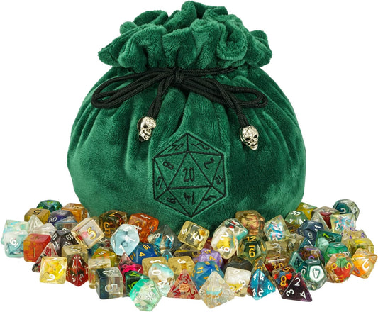 BIG FUZZY DICE BAG - GREEN