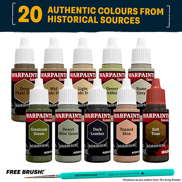 Warpaints: Historical WWII- British 8th Army Paint Set (10 paints)