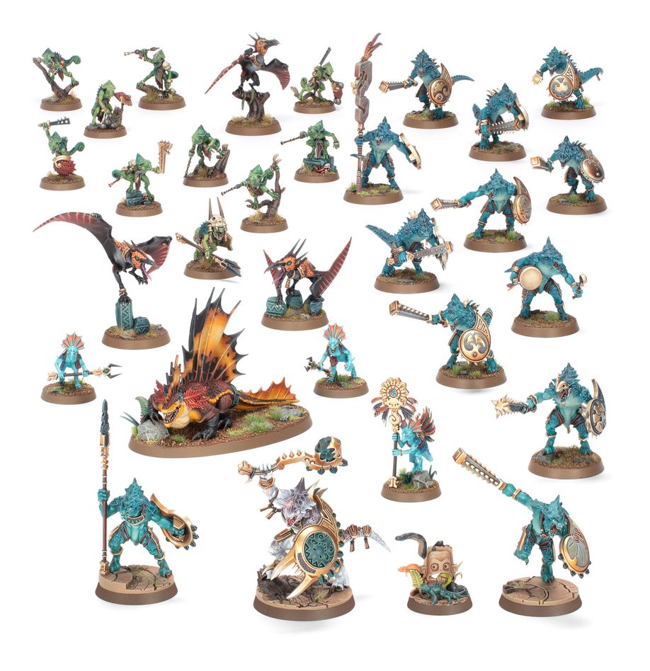 Warhammer Age of Sigmar Spearhead: Seraphon – Sunblooded Prowlers *****