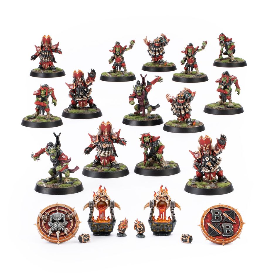 Chaos Dwarf Blood Bowl Team: The Zharr-Naggrund Ziggurats