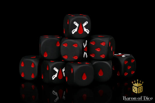 Chain Blades - Matte Black w/Square Corner x25
