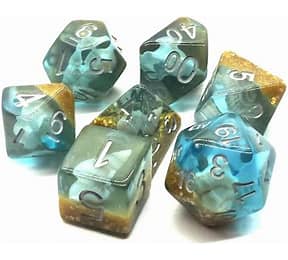 Old School Dice: Infused- Beach Party - Sunken Treasure ****