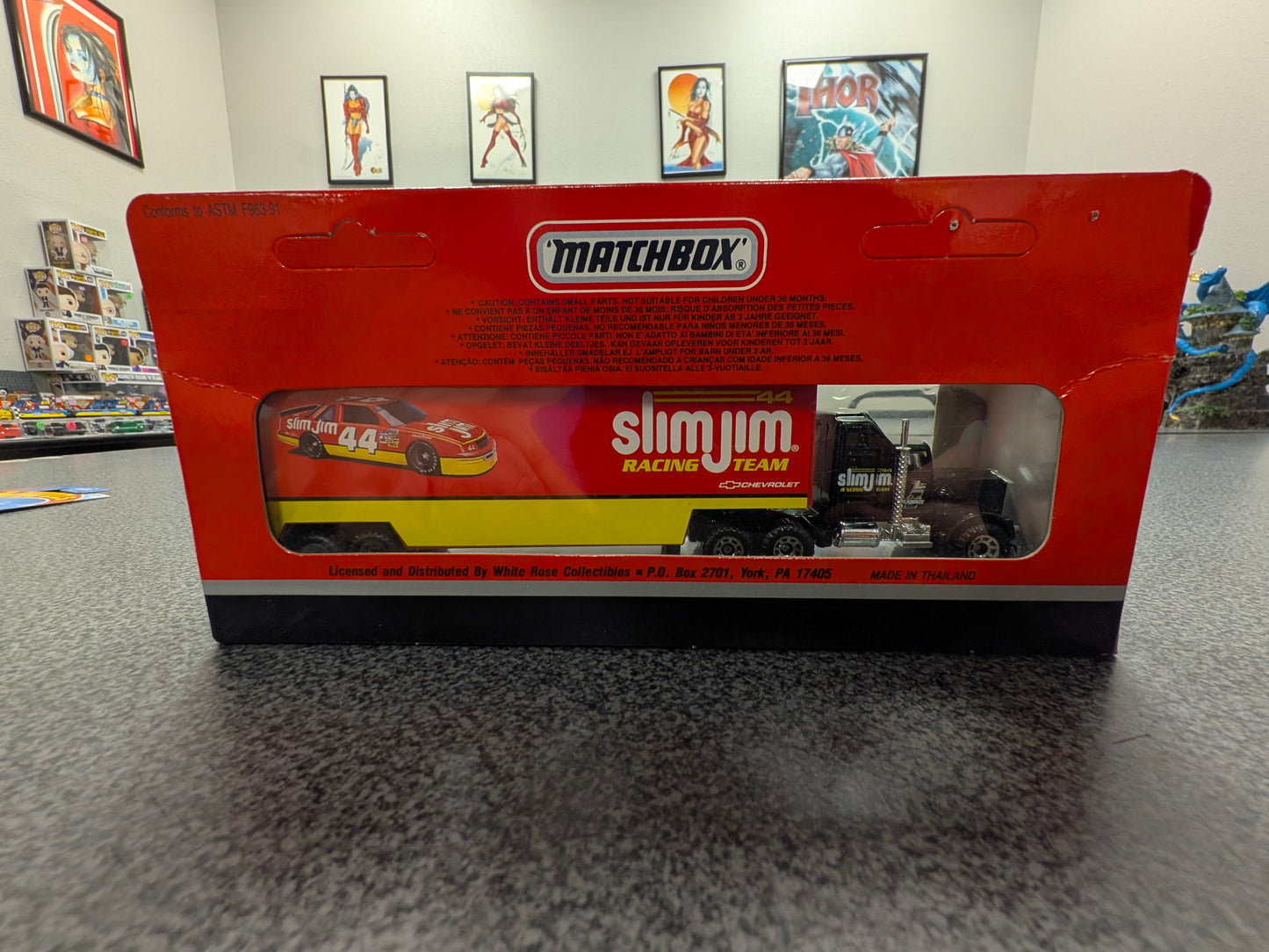 Matcgbox Super Star Transporters Slim Jim Racing team #44