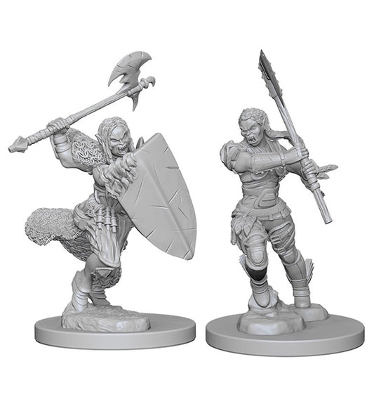 Pathfinder Deep Cuts Unpainted Miniatures: W01 Half-Orc Female Barbarian