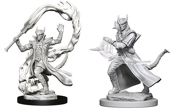 Dungeons & Dragons: Nolzur's Marvelous Unpainted Miniatures - W04 Tiefling Male Sorcerer