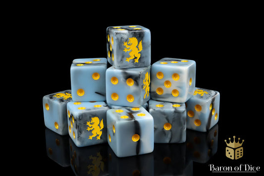 Rampant Direwolf Dice w/Round Corner x10