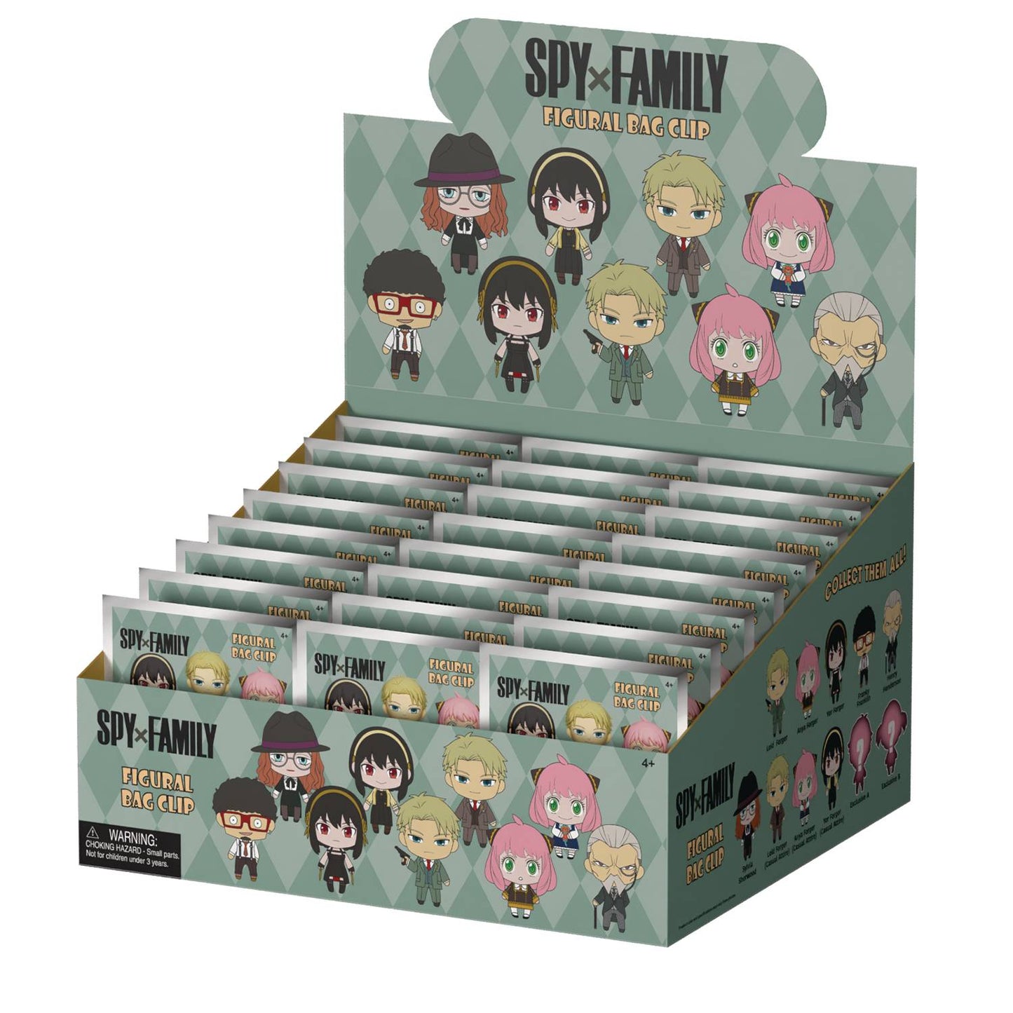 SPY X FAMILY 3D FOAM BAG CLIP BMB DS