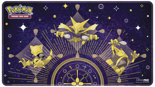 POKEMON TCG ABRA EVOLUTIONS STITCHED PLAYMAT WHITE