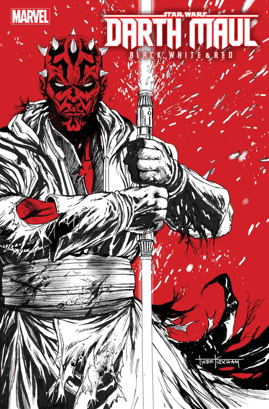 STAR WARS DARTH MAUL BLACK WHITE RED #2