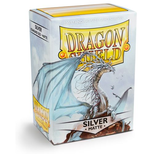 DRAGON SHIELD SLEEVES: MATTE SILVER (BOX OF 100)