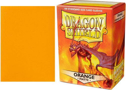 DRAGON SHIELD SLEEVES: MATTE ORANGE (BOX OF 100)