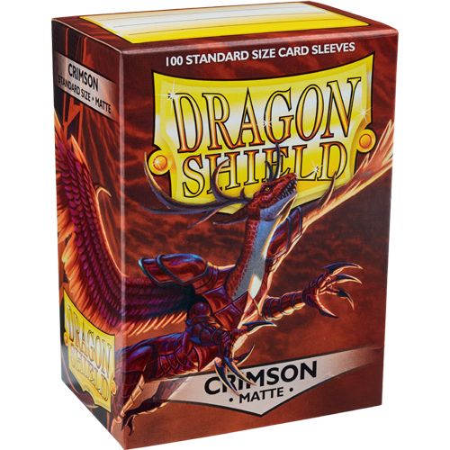 DRAGON SHIELD SLEEVES: MATTE CRIMSON (BOX OF 100)